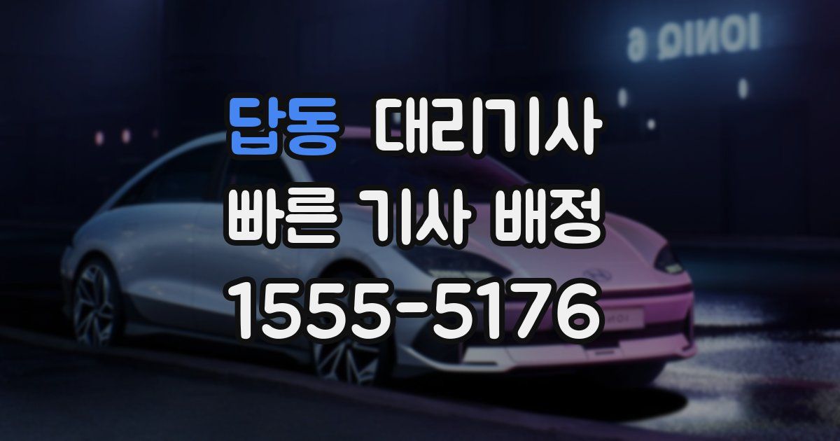 답동 대리기사