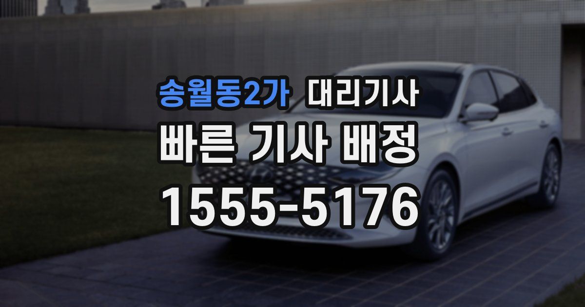 송월동2가 대리기사