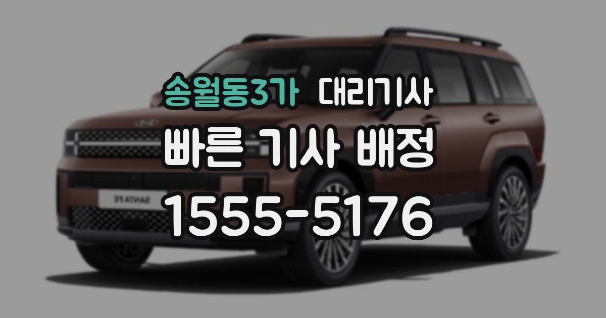 송월동3가 대리기사