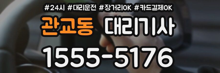 관교동 대리기사