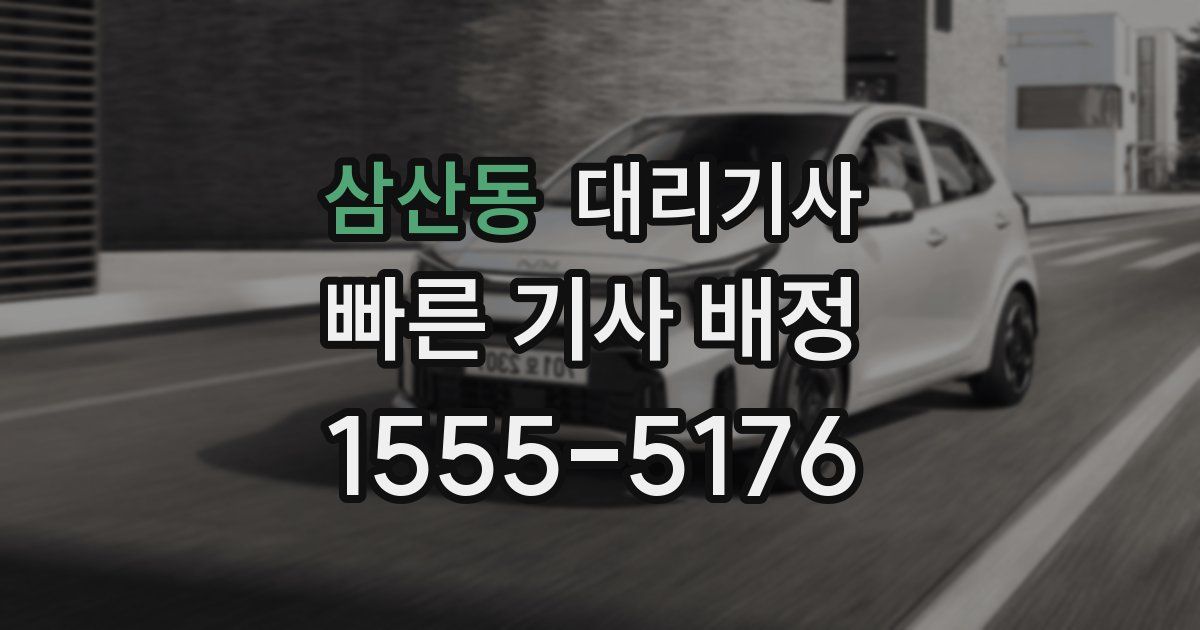 삼산동 대리기사