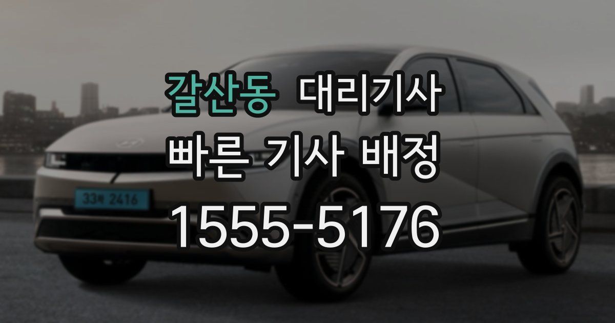 갈산동 대리기사