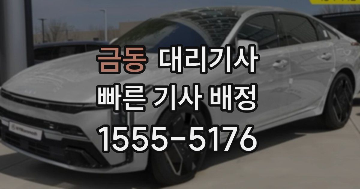 금동 대리기사