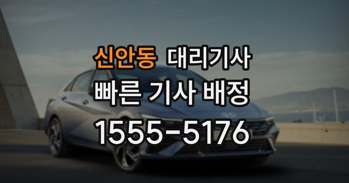 신안동 대리기사