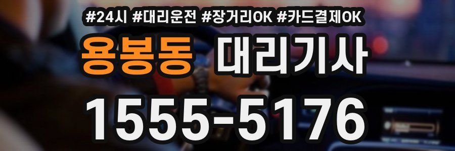용봉동 대리기사