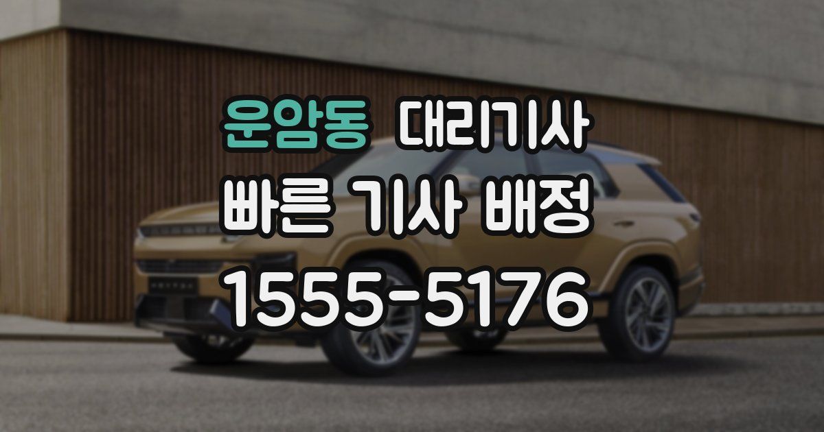 운암동 대리기사