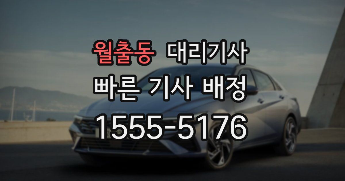 월출동 대리기사