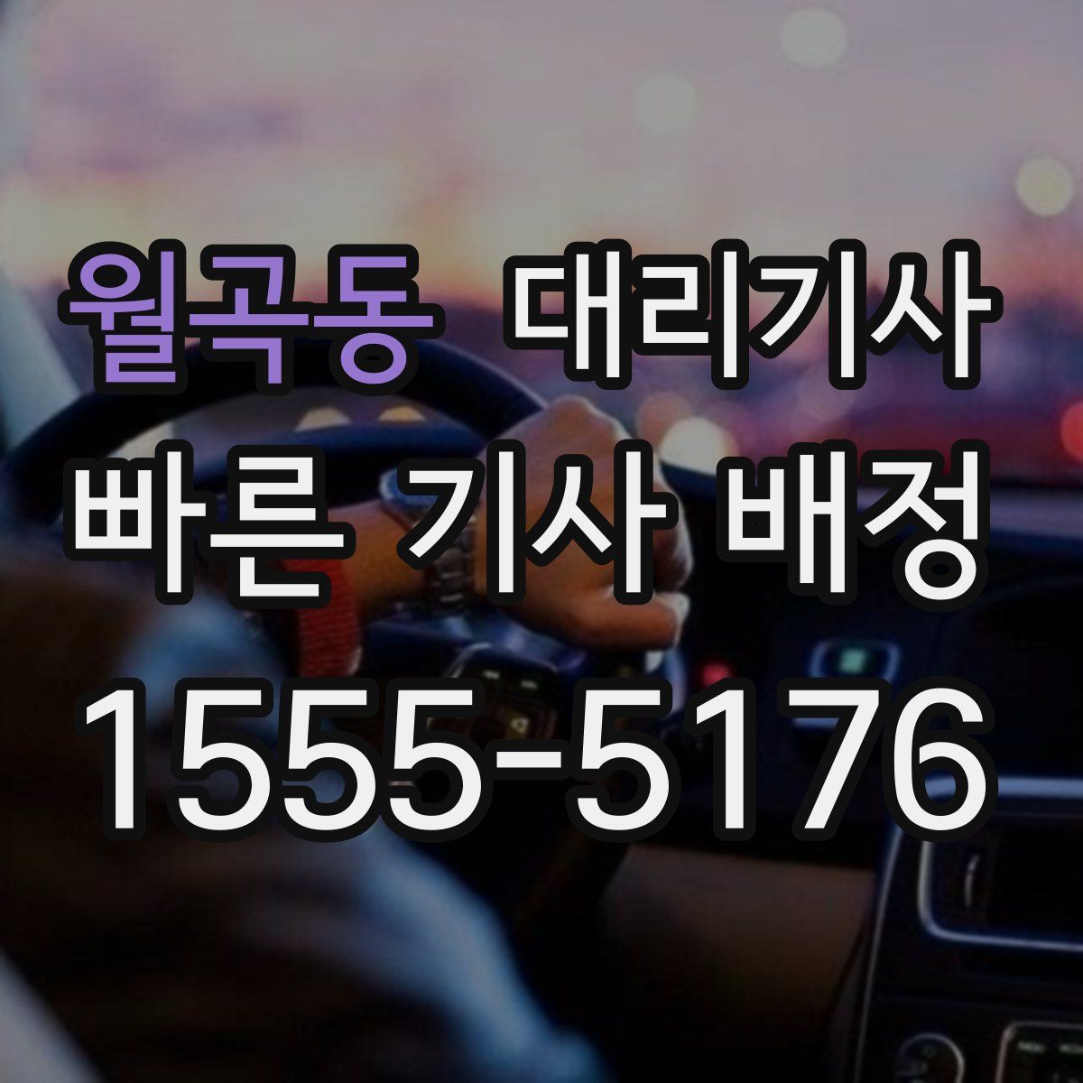 월곡동 대리기사