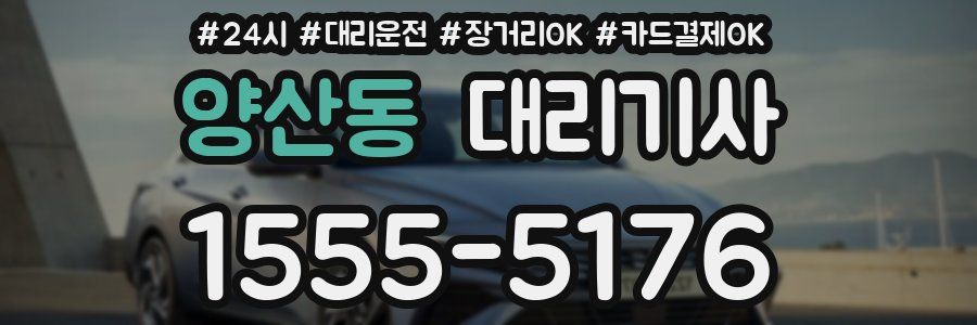양산동 대리기사