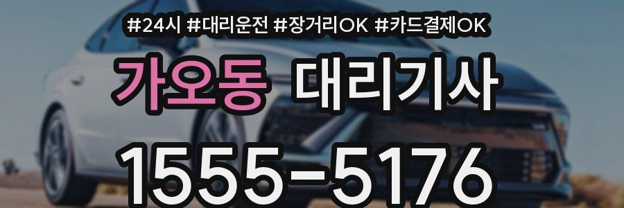 가오동 대리기사