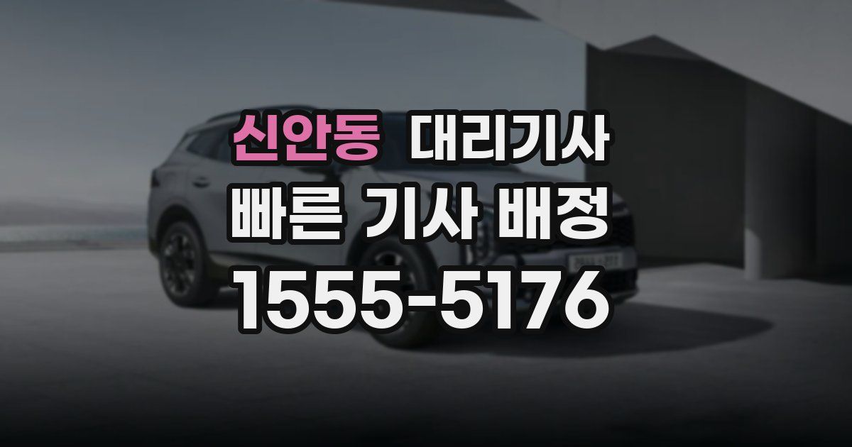신안동 대리기사