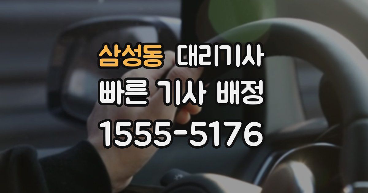 삼성동 대리기사