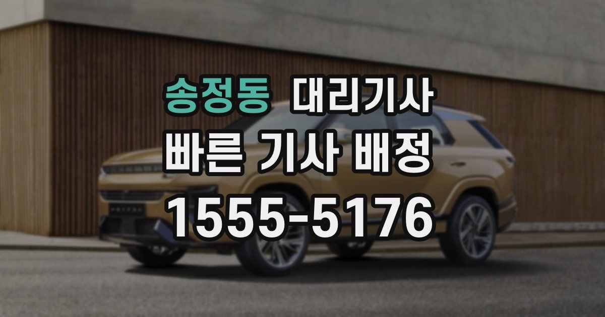 송정동 대리기사
