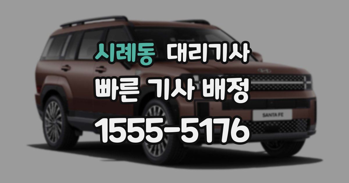 시례동 대리기사