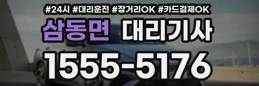 삼동면 대리기사