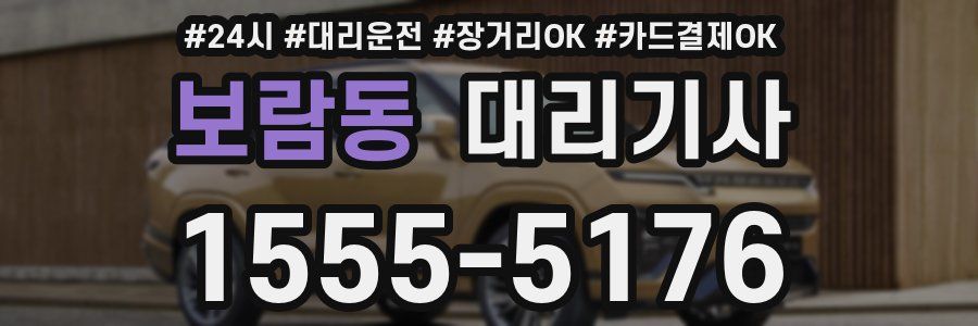 보람동 대리기사