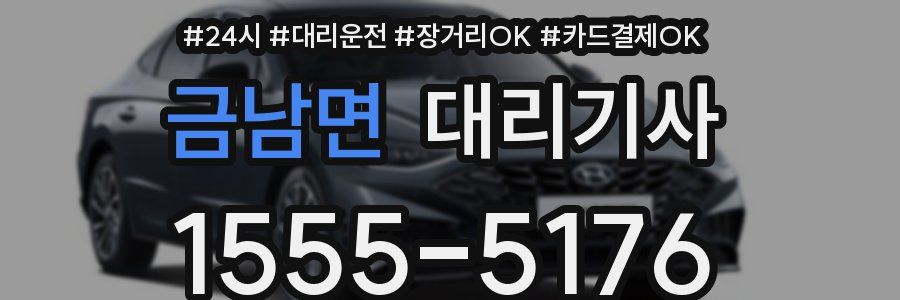 금남면 대리기사