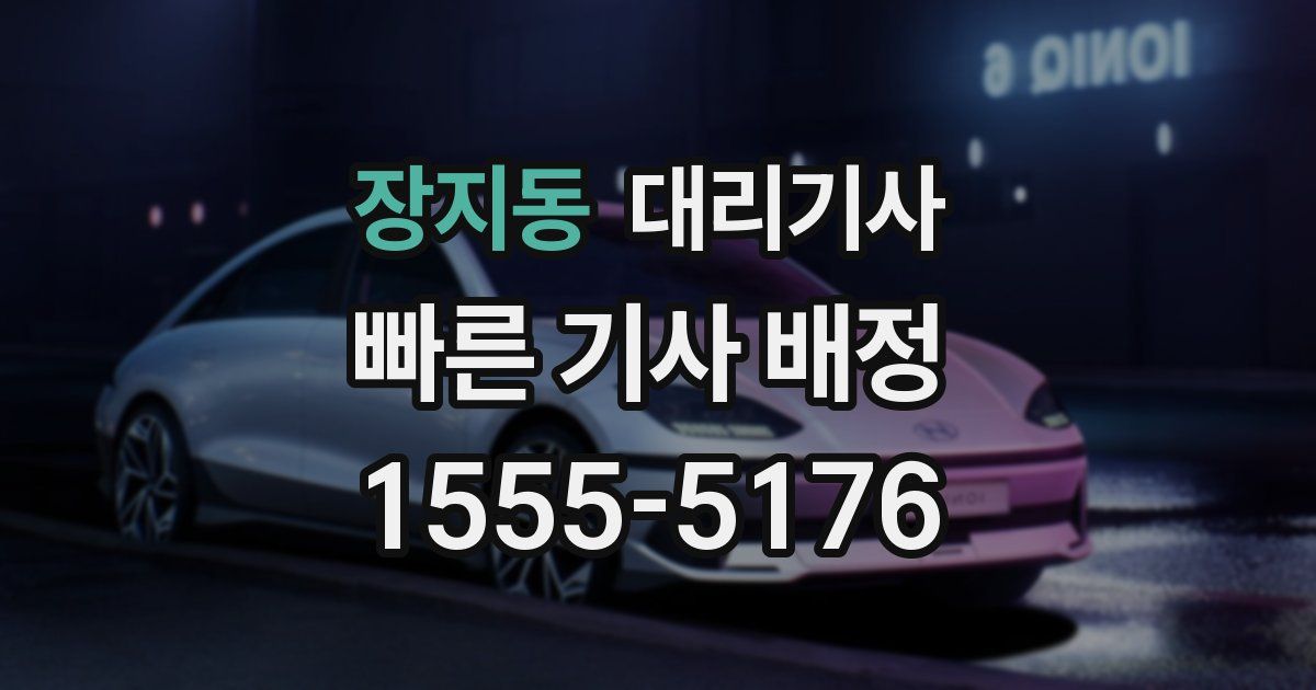 장지동 대리기사