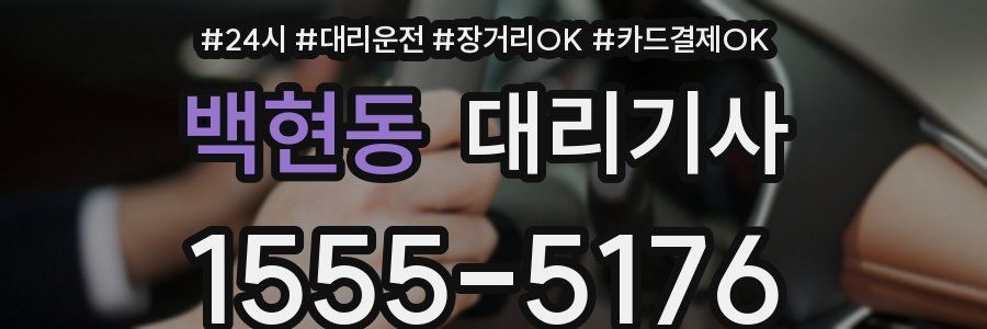 백현동 대리기사