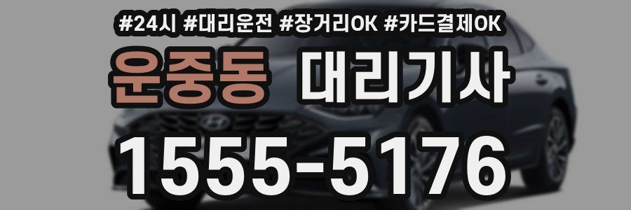 운중동 대리기사