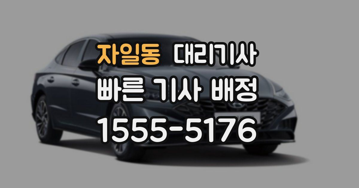 자일동 대리기사