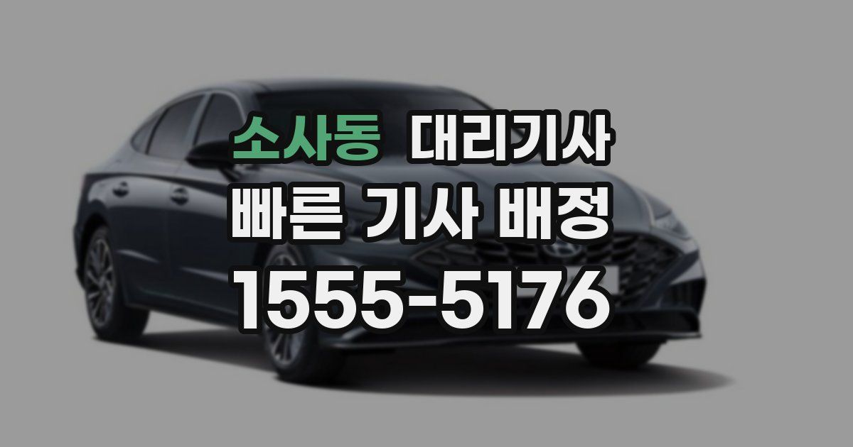 소사동 대리기사