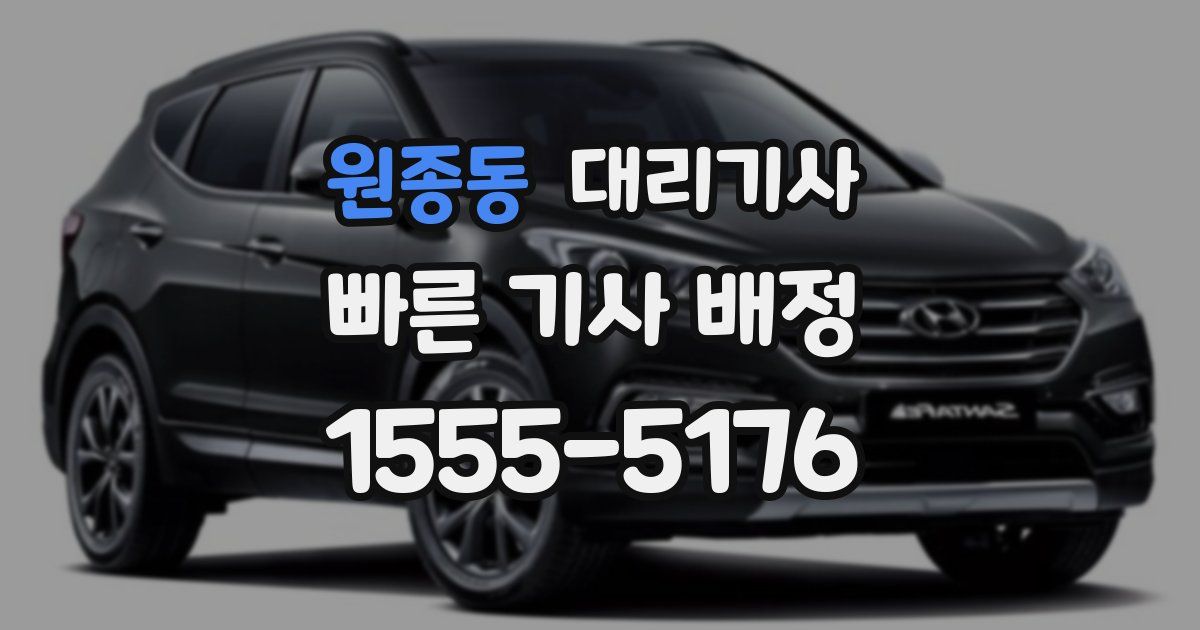 원종동 대리기사