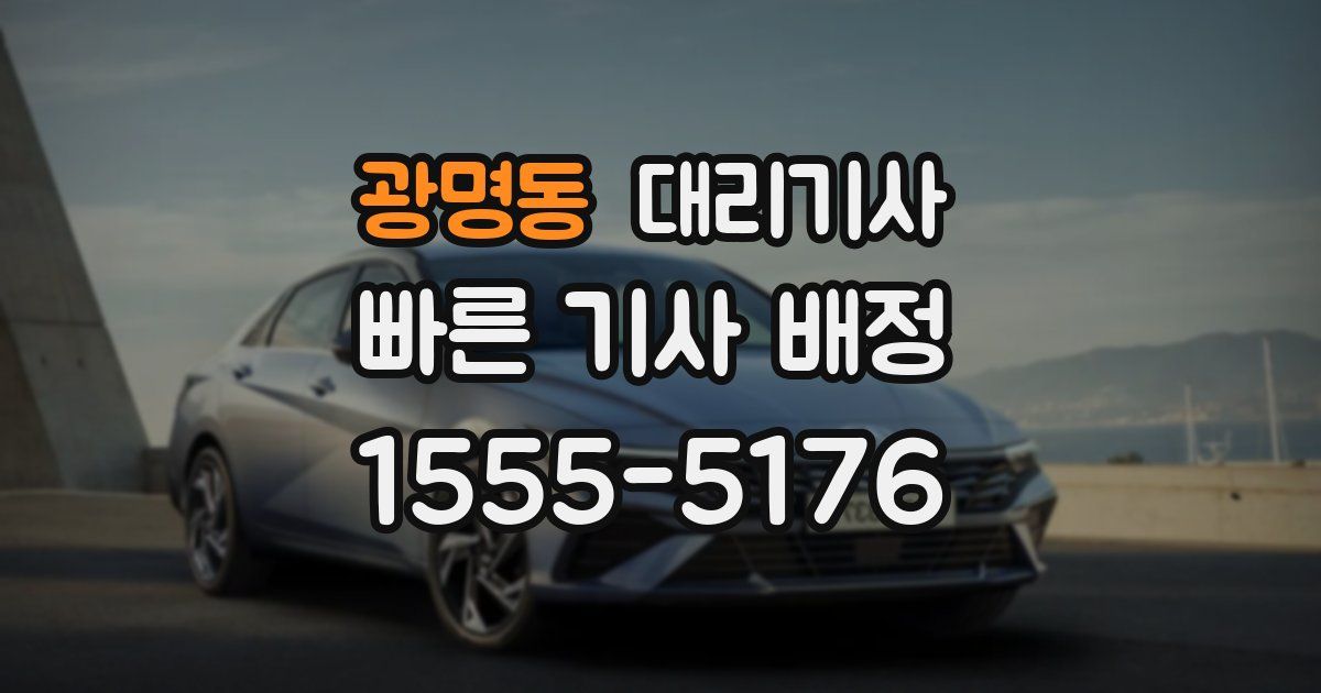 광명동 대리기사