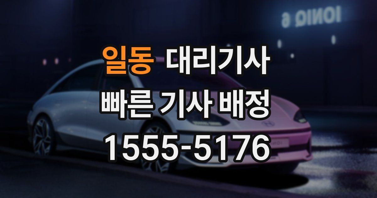 일동 대리기사