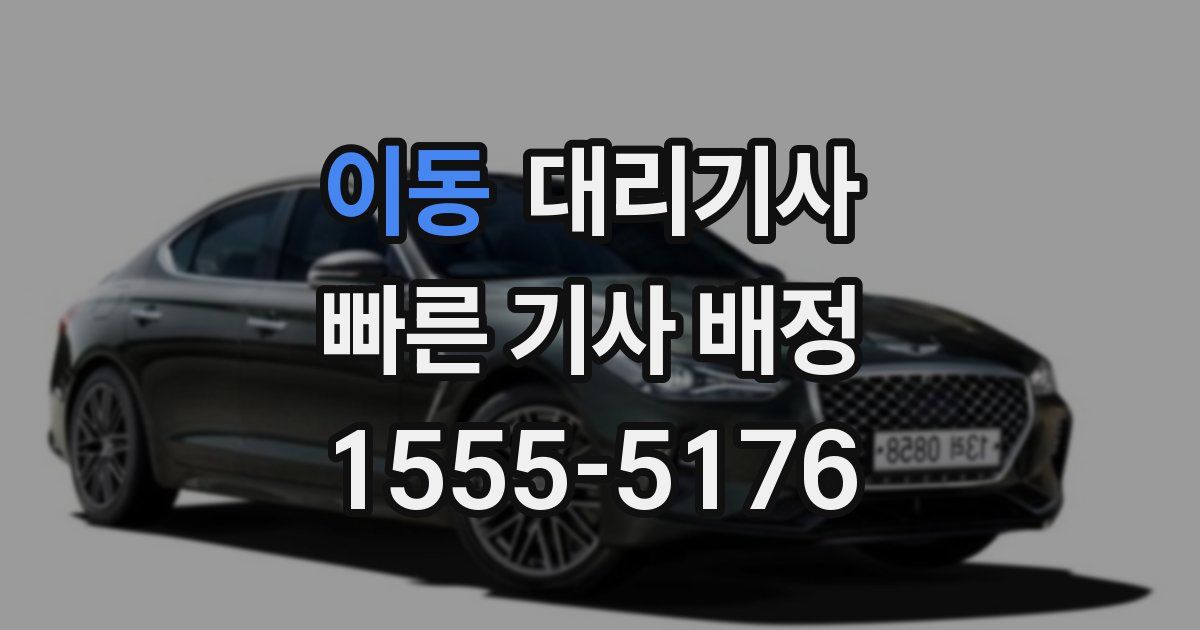 이동 대리기사