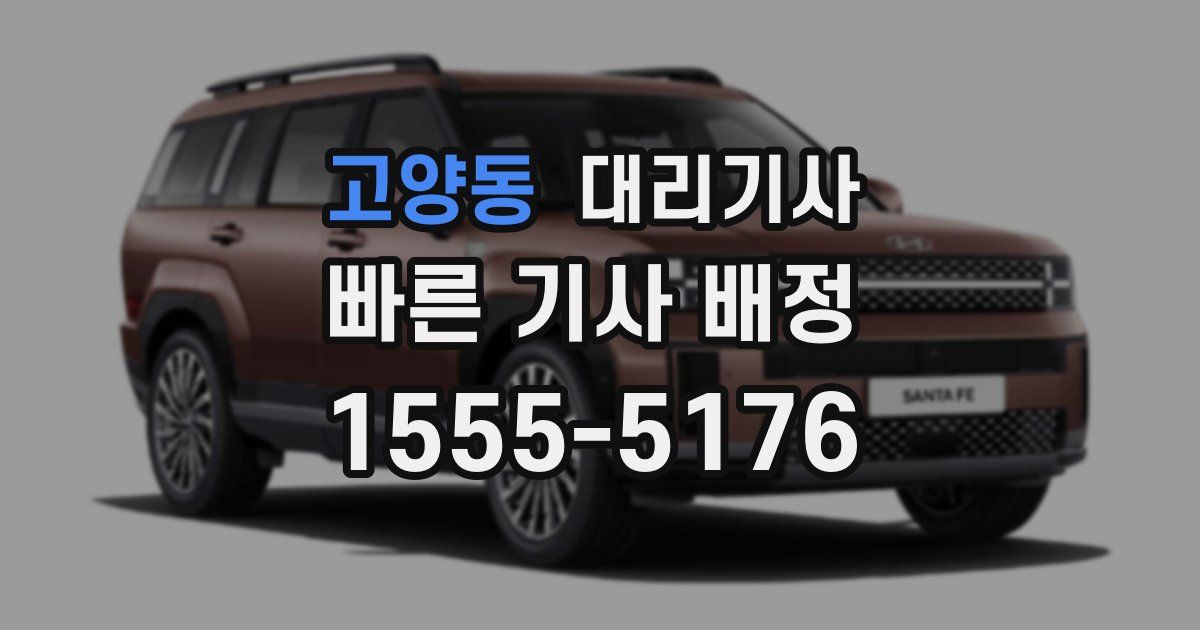 고양동 대리기사