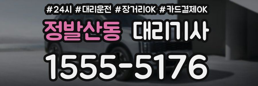 정발산동 대리기사