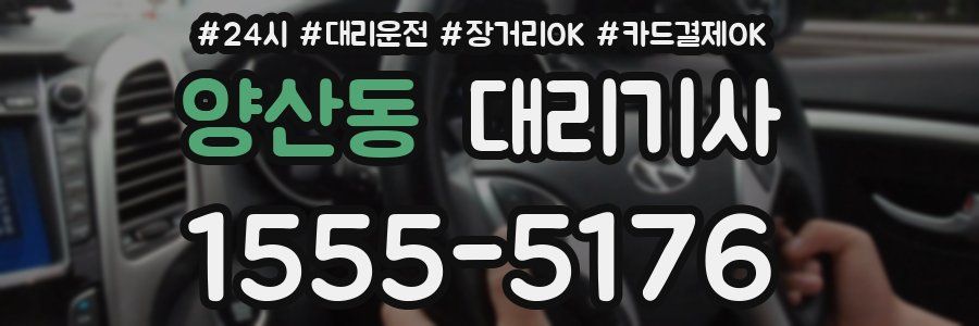 양산동 대리기사