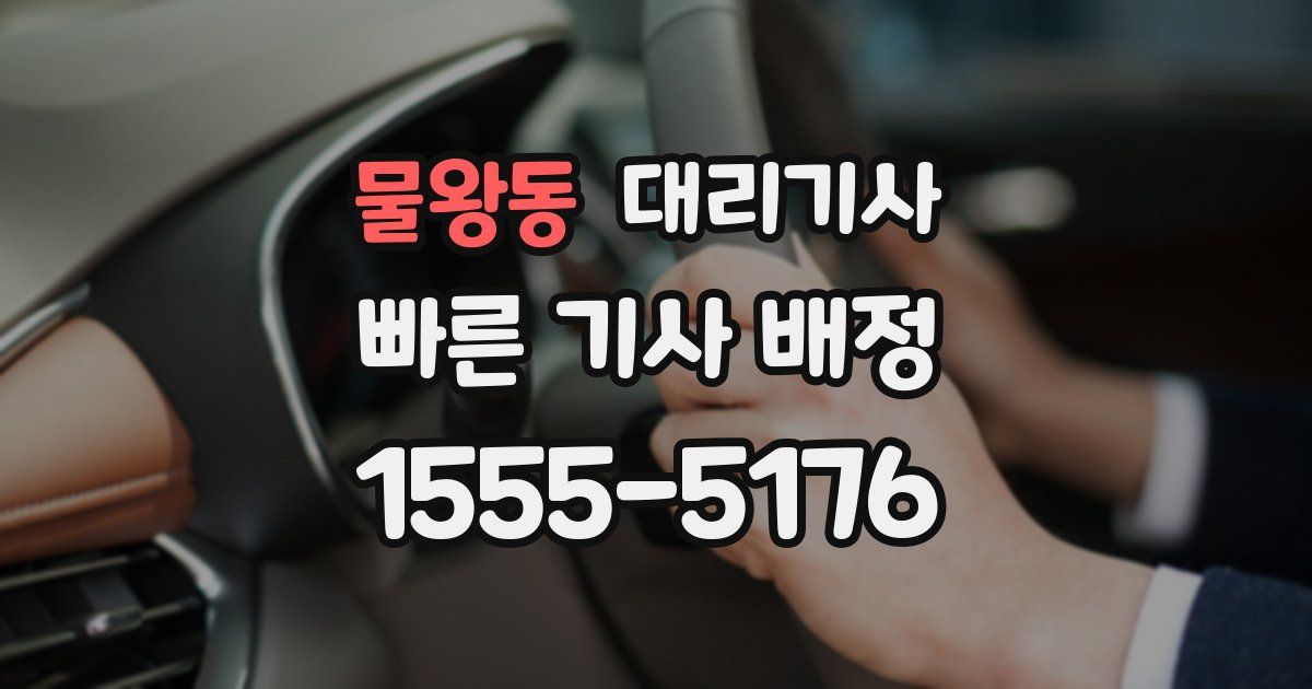 물왕동 대리기사