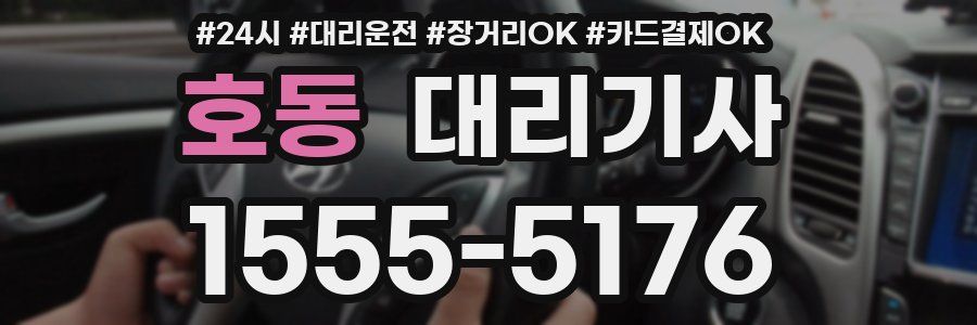 호동 대리기사