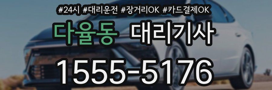 다율동 대리기사