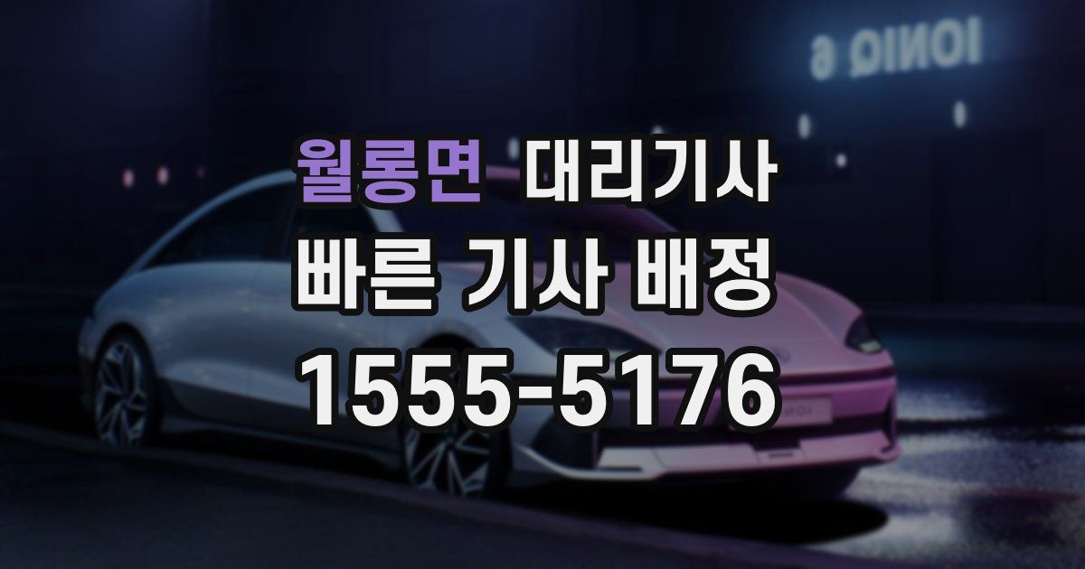 월롱면 대리기사