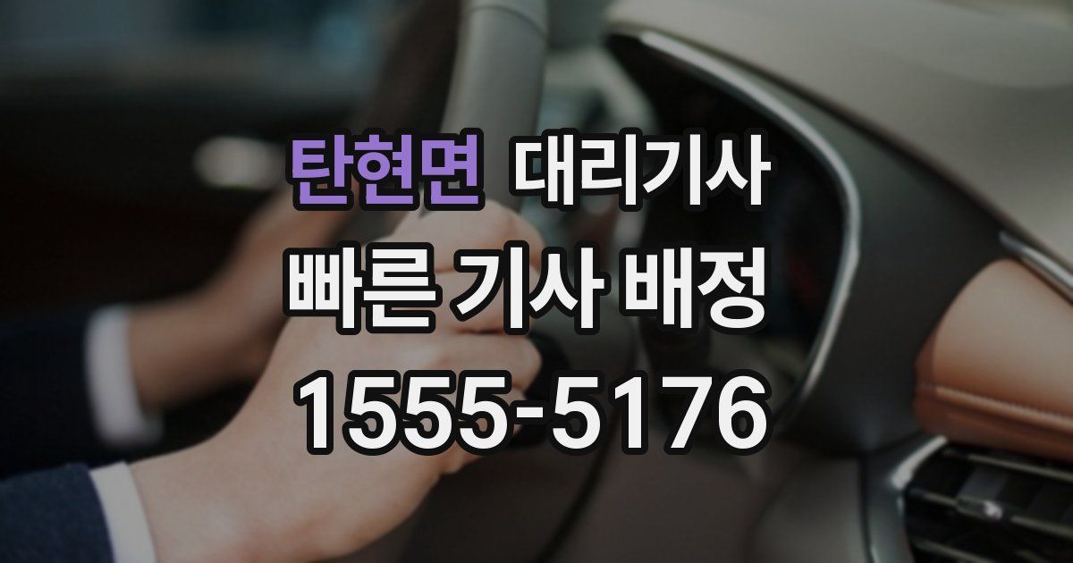 탄현면 대리기사