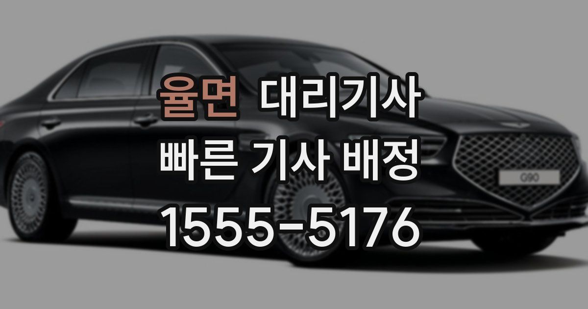 율면 대리기사