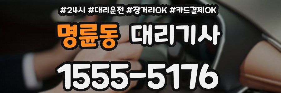 명륜동 대리기사