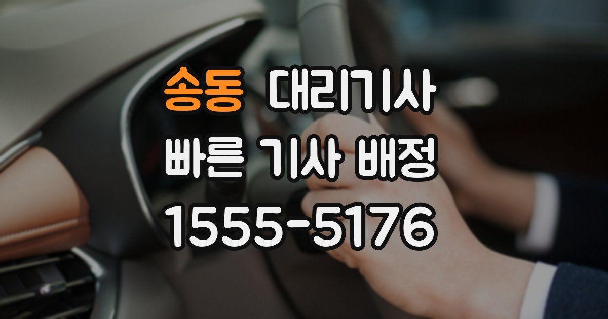 송동 대리기사