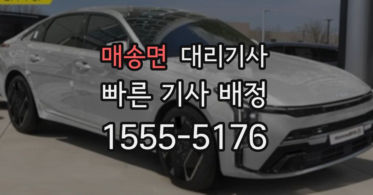 매송면 대리기사
