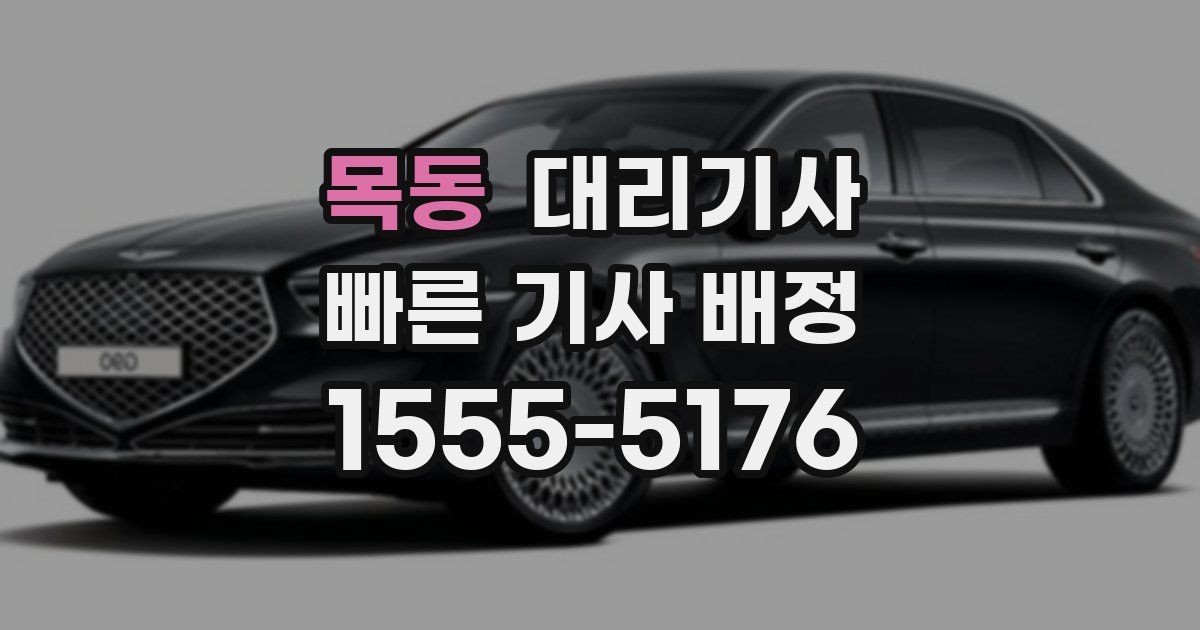 목동 대리기사