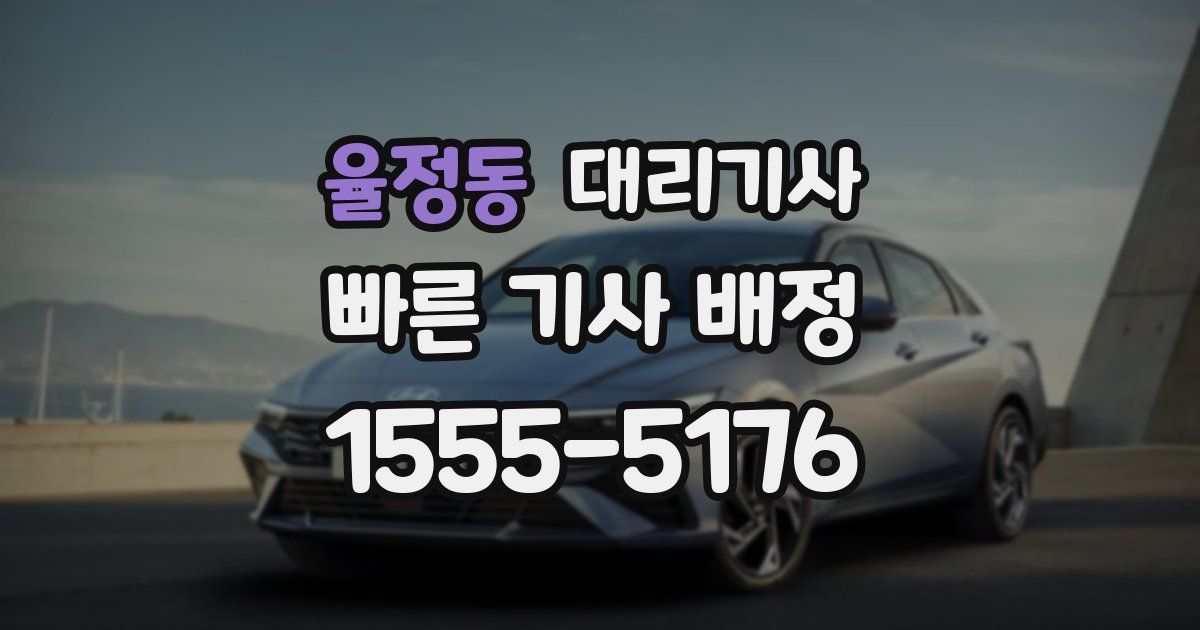 율정동 대리기사