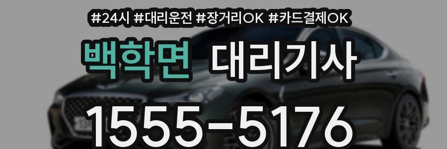 백학면 대리기사