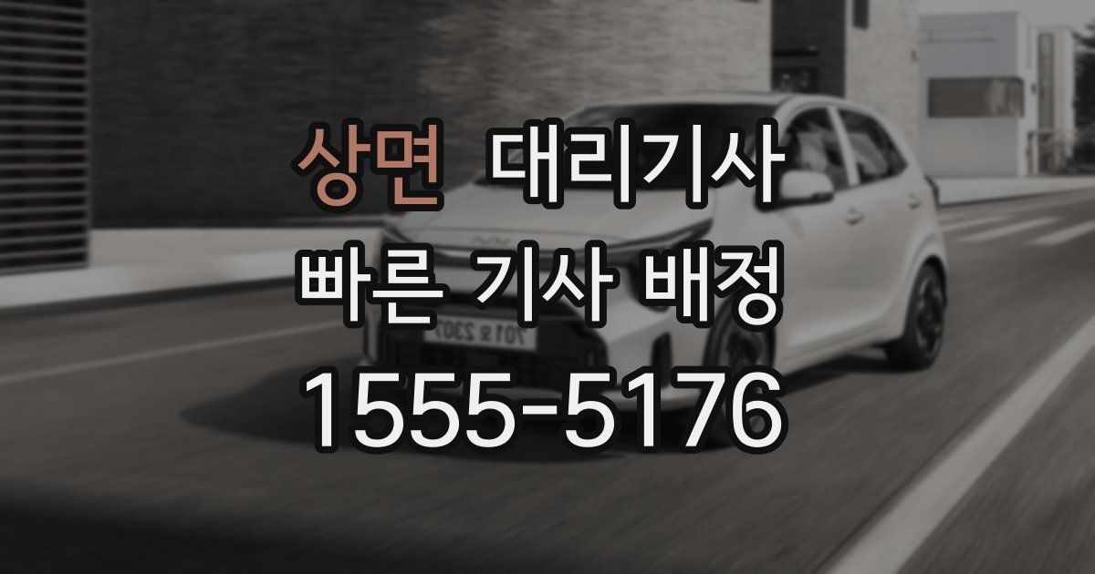 상면 대리기사