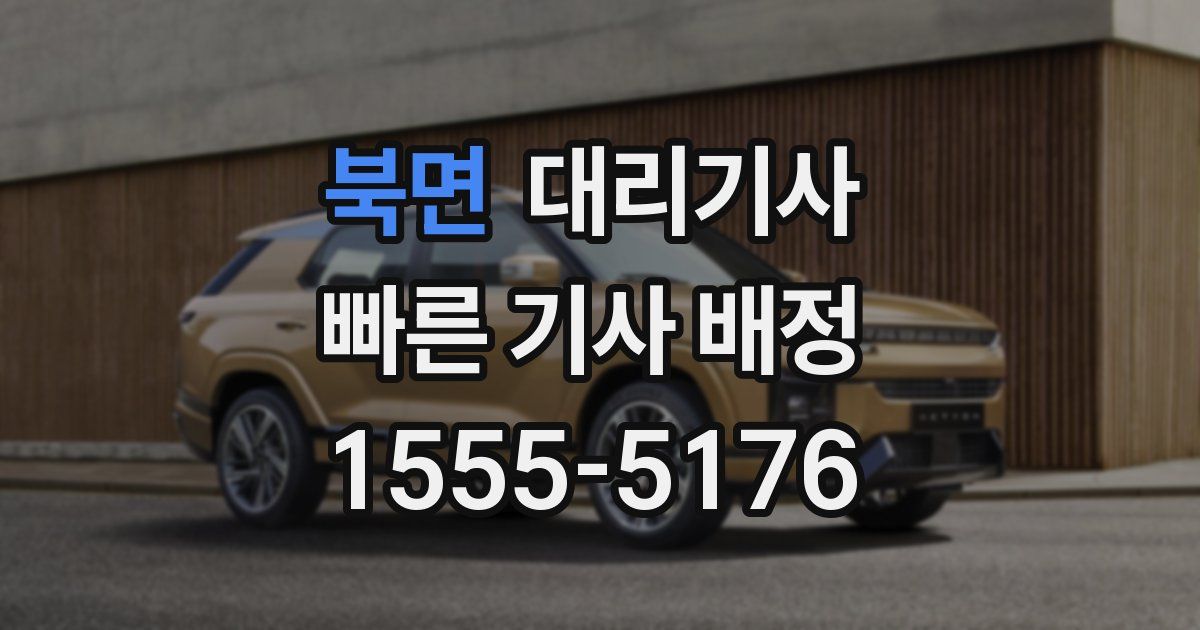 북면 대리기사