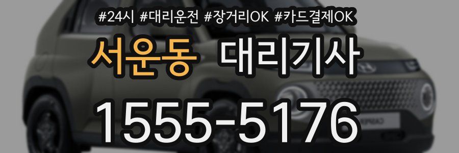 서운동 대리기사