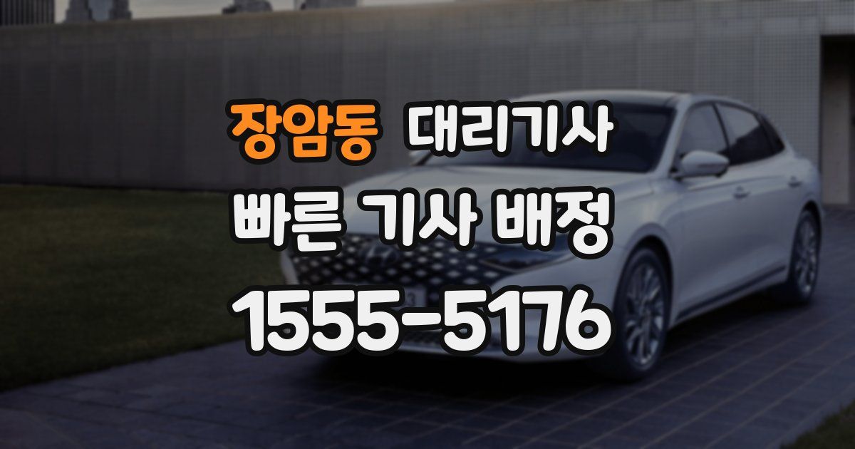 장암동 대리기사