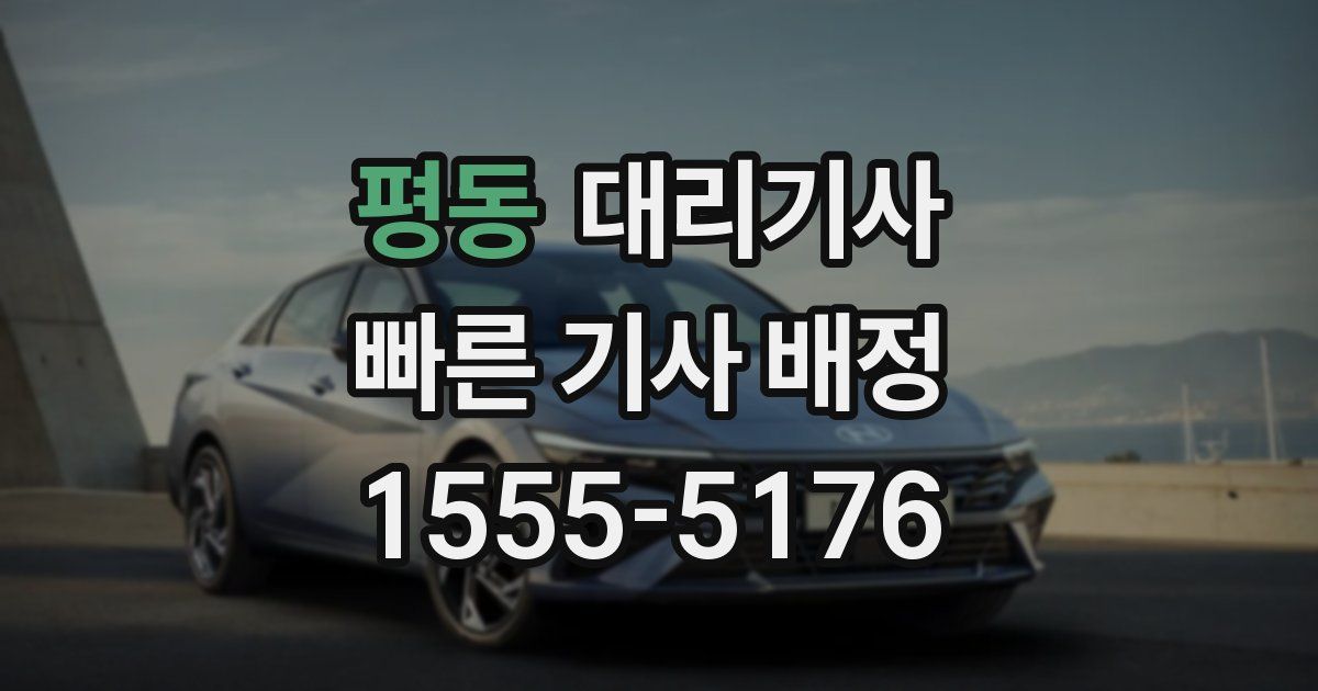 평동 대리기사